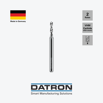 DATRON - Carbide tip drill, 3mm shank - 0068246