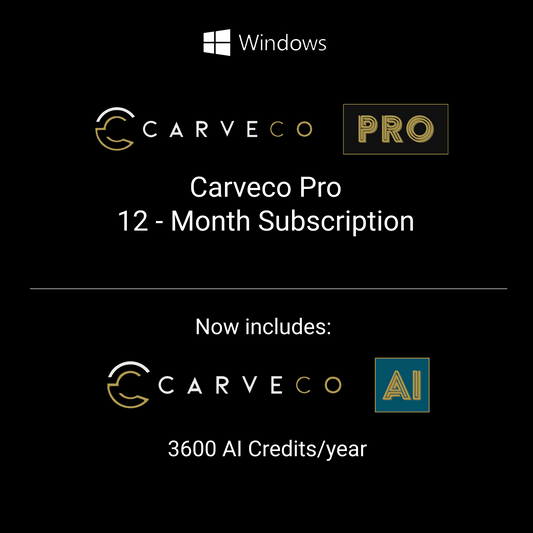 Carveco Pro 12 Month Subscription